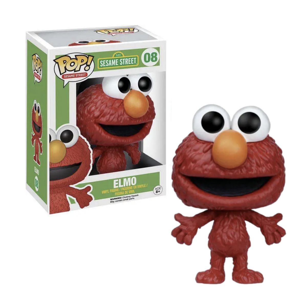 FUNKO - Elmo Funko Pop 8 Plaza Sesamo Modelo Raro Antiguo