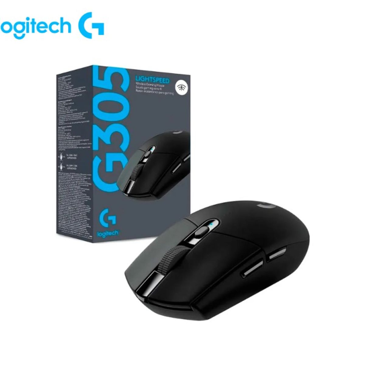 LOGITECH - MOUSE LOGITECH G305 LIGTHSPEED WIRELESS BLACK 910-005281
