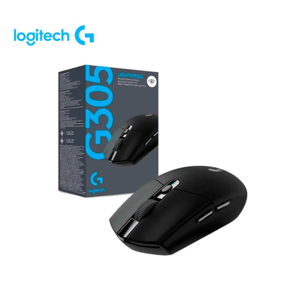 LOGITECH - MOUSE LOGITECH G305 LIGTHSPEED WIRELESS BLACK 910-005281