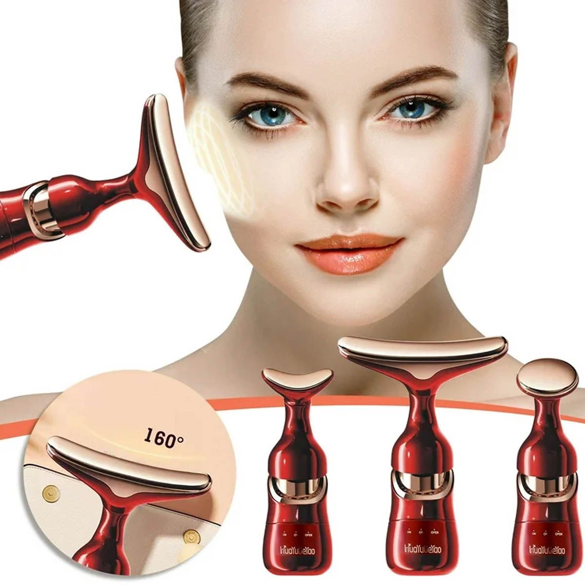 GENERICO - MASAJEADOR ROSTRO PAPADA CUELLO INTELIGENTE PORTABLE