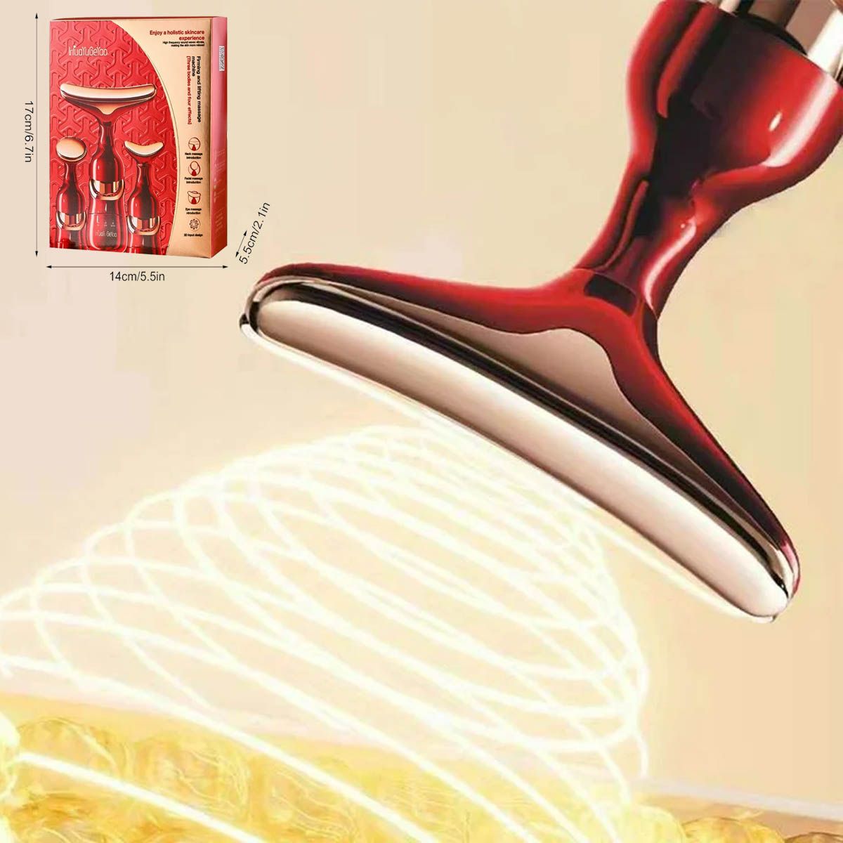 GENERICO - MASAJEADOR ROSTRO PAPADA CUELLO INTELIGENTE PORTABLE