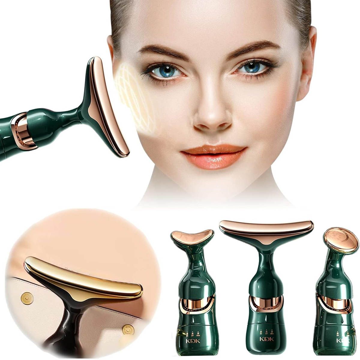 GENERICO - MASAJEADOR ROSTRO PAPADA CUELLO INTELIGENTE PORTABLE