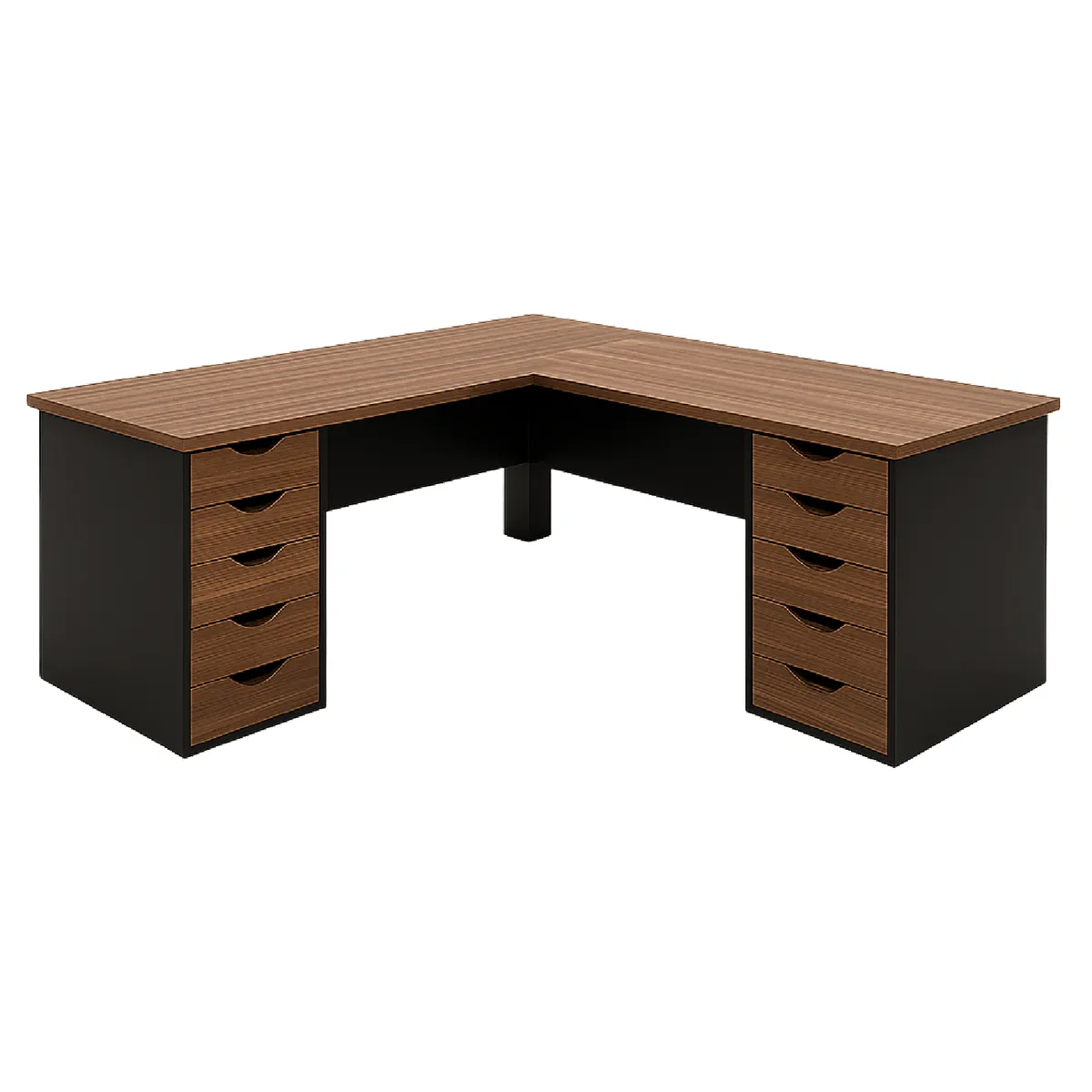 MUEBLES CRISOSTOMO - Escritorio en L Gerencial Caramelo 180cm