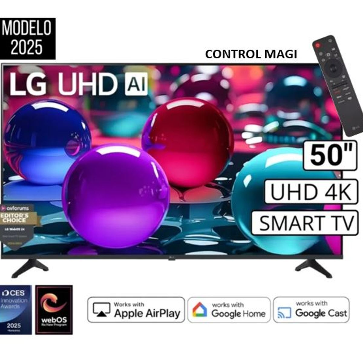 LG - TELEVISOR LG 50" 50UA7300PSB UHD 4K THINQ AI 2025 A VOZ