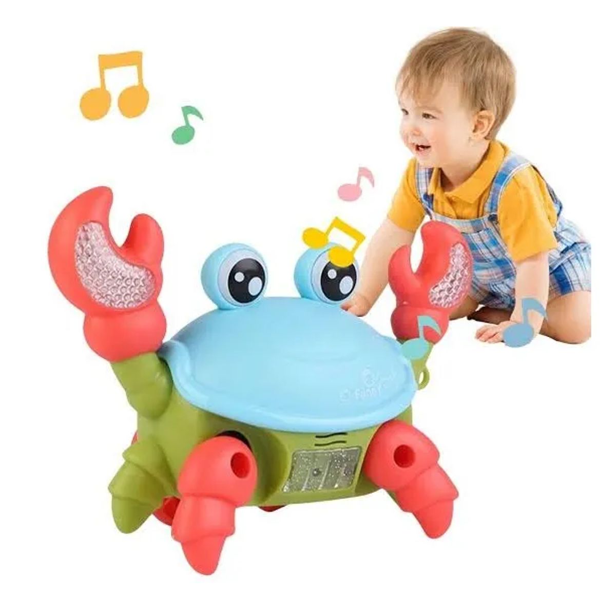 MORITA BAG STORE - CANGREJO BAILARIN GATEADOR PARA NIÑOS CON LUCES Y SONIDOS