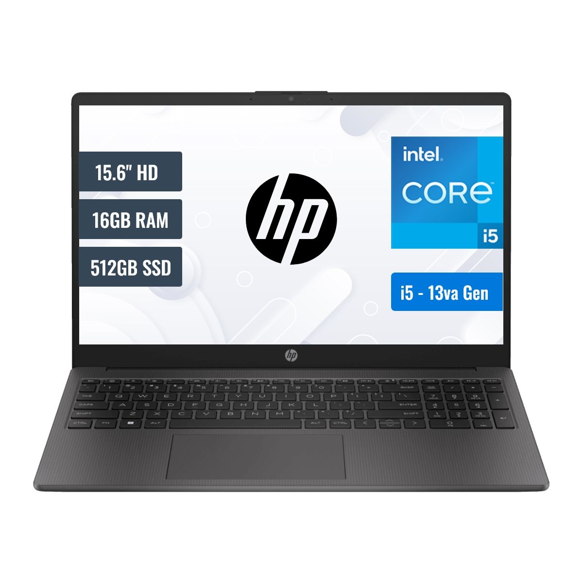 HP - Laptop HP 250 G10 Intel Core i5 1335U 16GB RAM 512GB SSD 156 HD FreeDOS