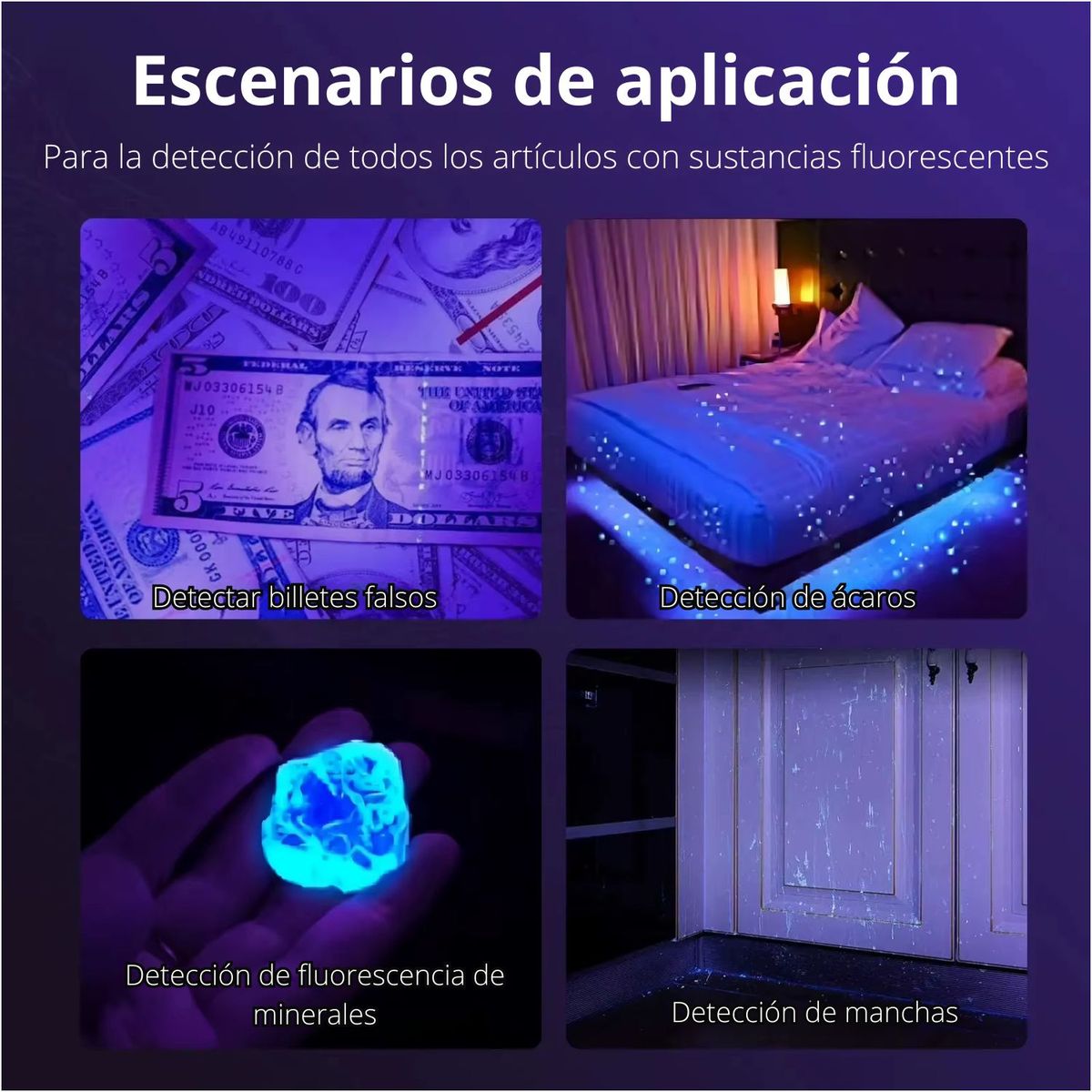 OEM - Detector de billetes falsos UV portátil con luz ultravioleta