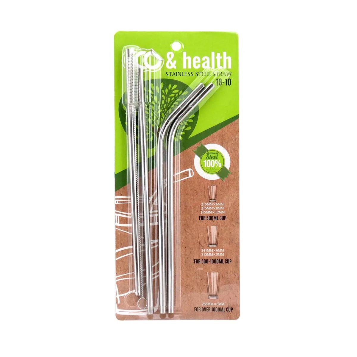 MORITA BAG STORE - SET DE PAJITAS 4 PIEZAS Y CEPILLO LIMPIADOR