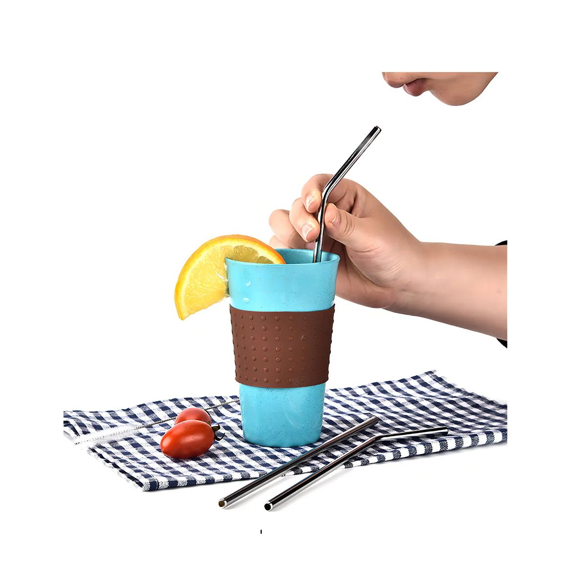 MORITA BAG STORE - SET DE PAJITAS 4 PIEZAS Y CEPILLO LIMPIADOR