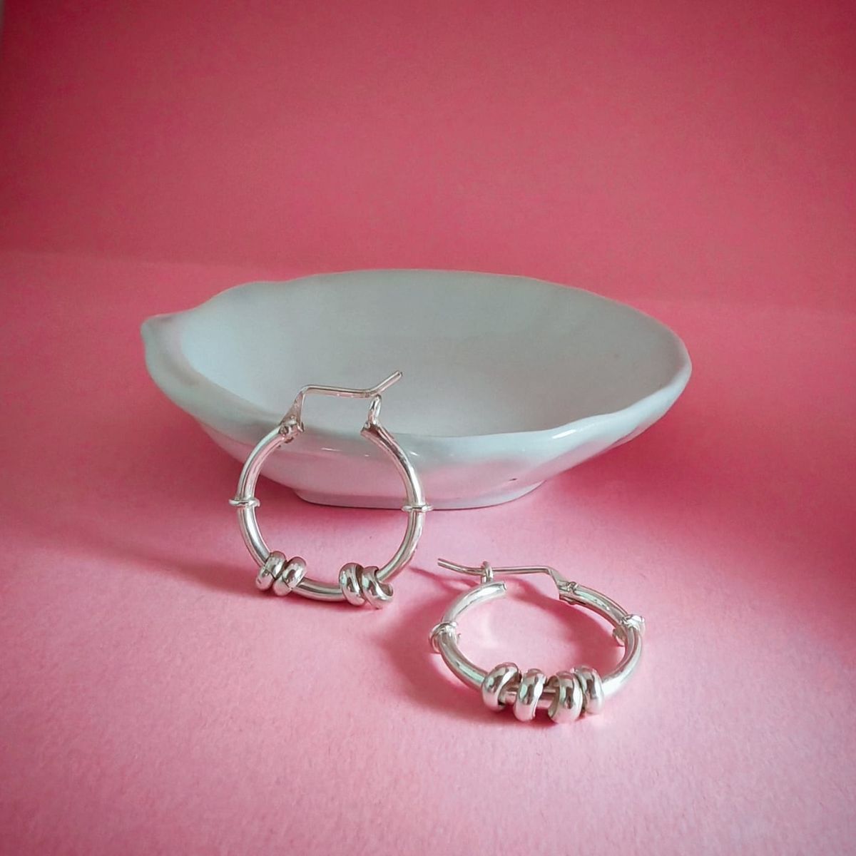 GENERICO - Argollas de plata 4 donas