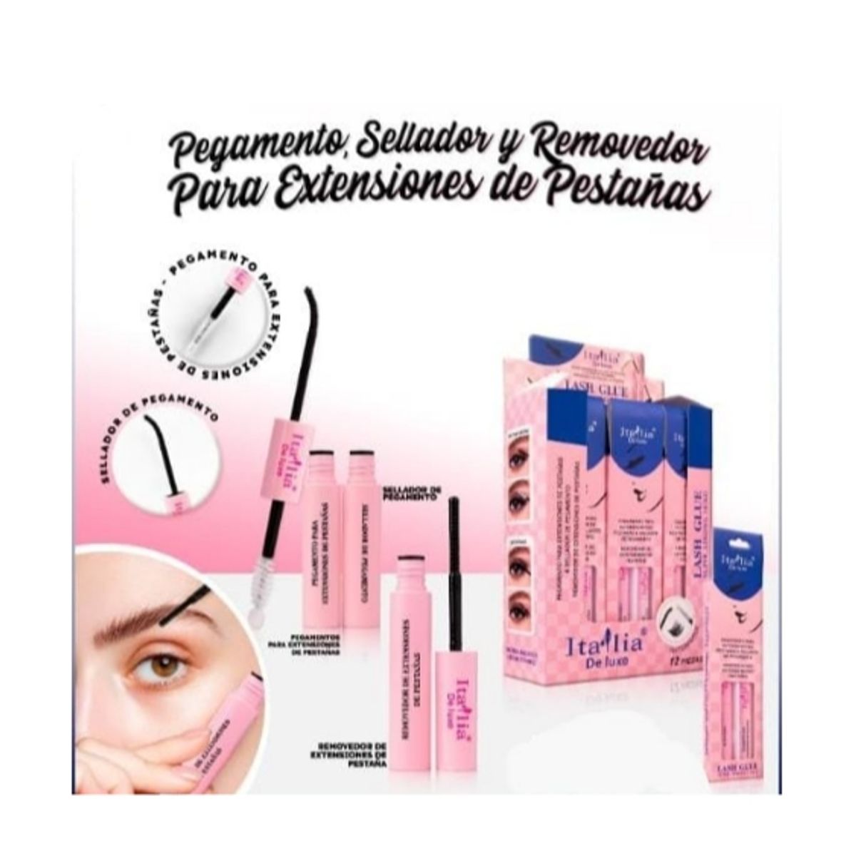 GENERICO - Pegamento sellador y Removedor de pestañas