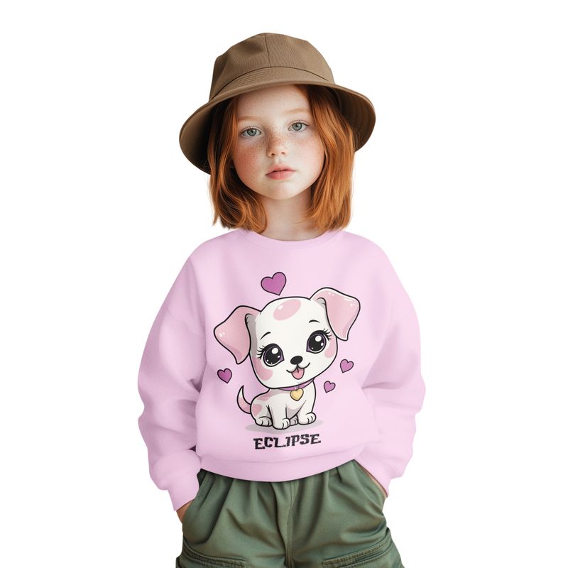 GENERICO - Polera niña algodon franelado perrito