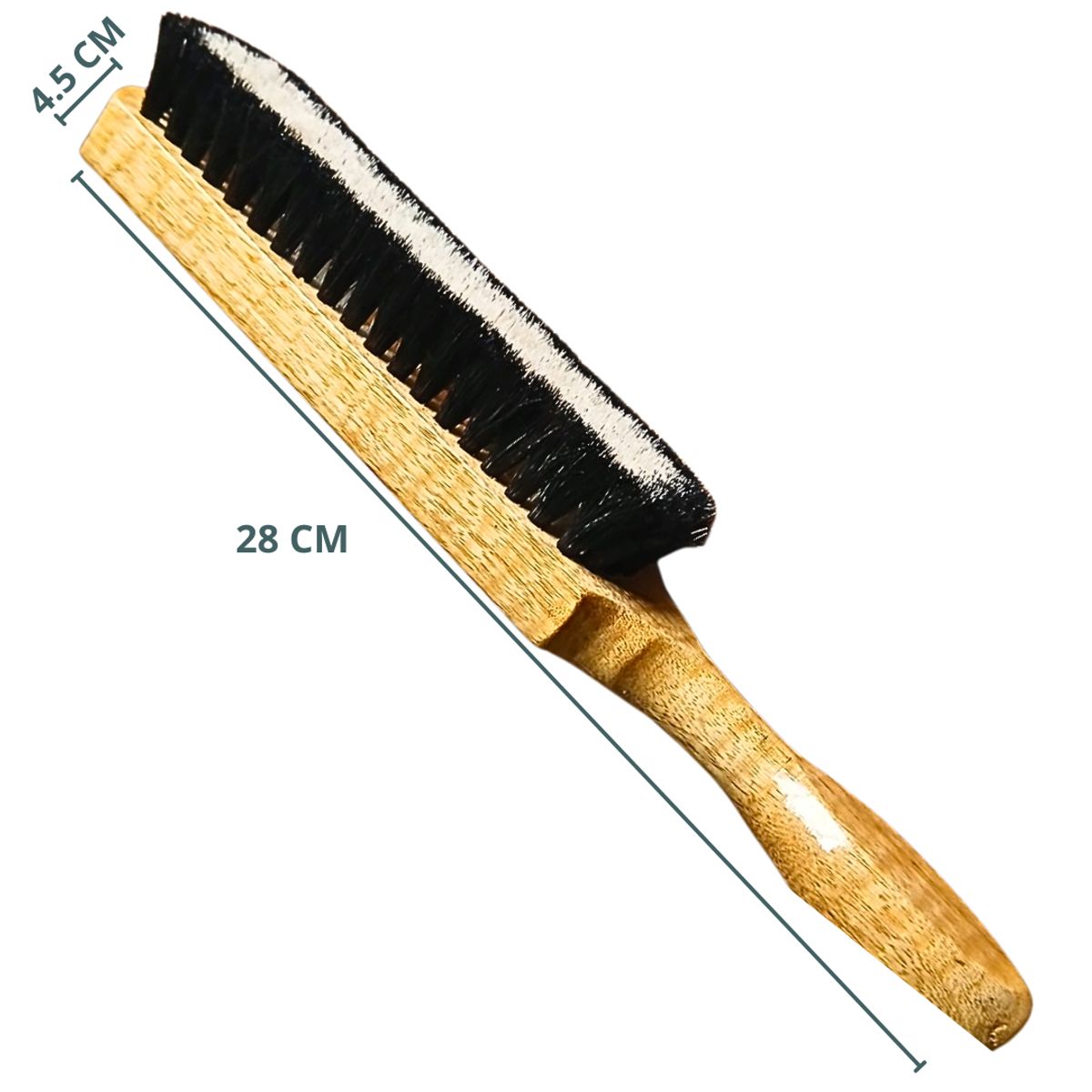 GENERICO - Escobilla cepillo premium zapato calzado madera kit