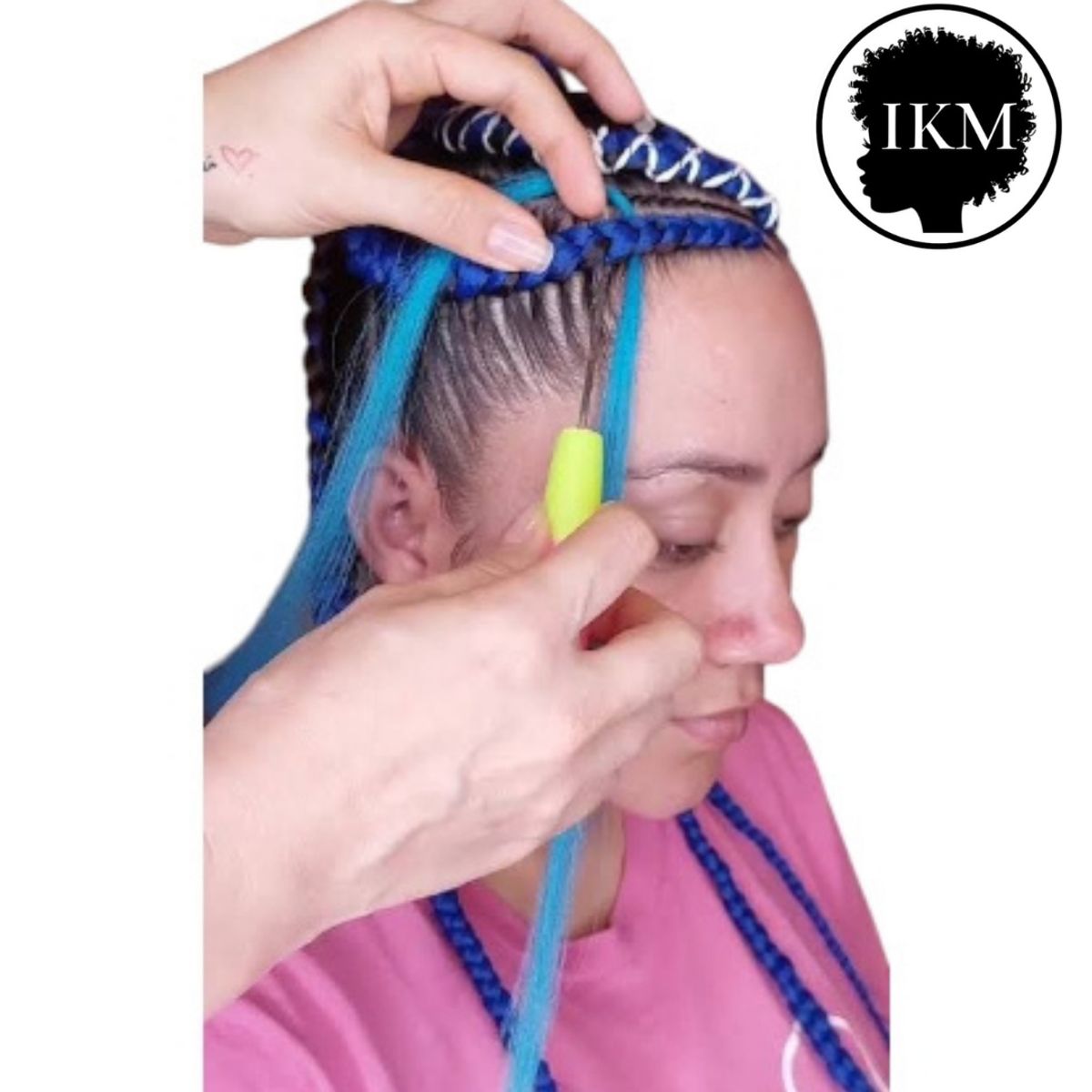 GENERICO - Set x3 Gancho Crochet de cabello para extensiones y trenzas africanas