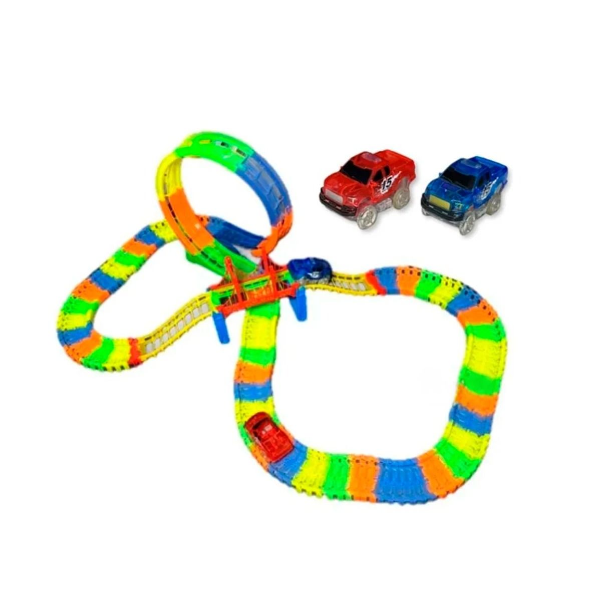 RYBIU IMPORT - Pack4 Pista Divertida y Armable Y+Ligas de Regalo