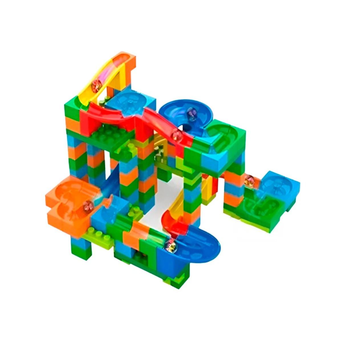 RYBIU IMPORT - Pista de Canicas con 248 Piezas para Armar con Color Verde