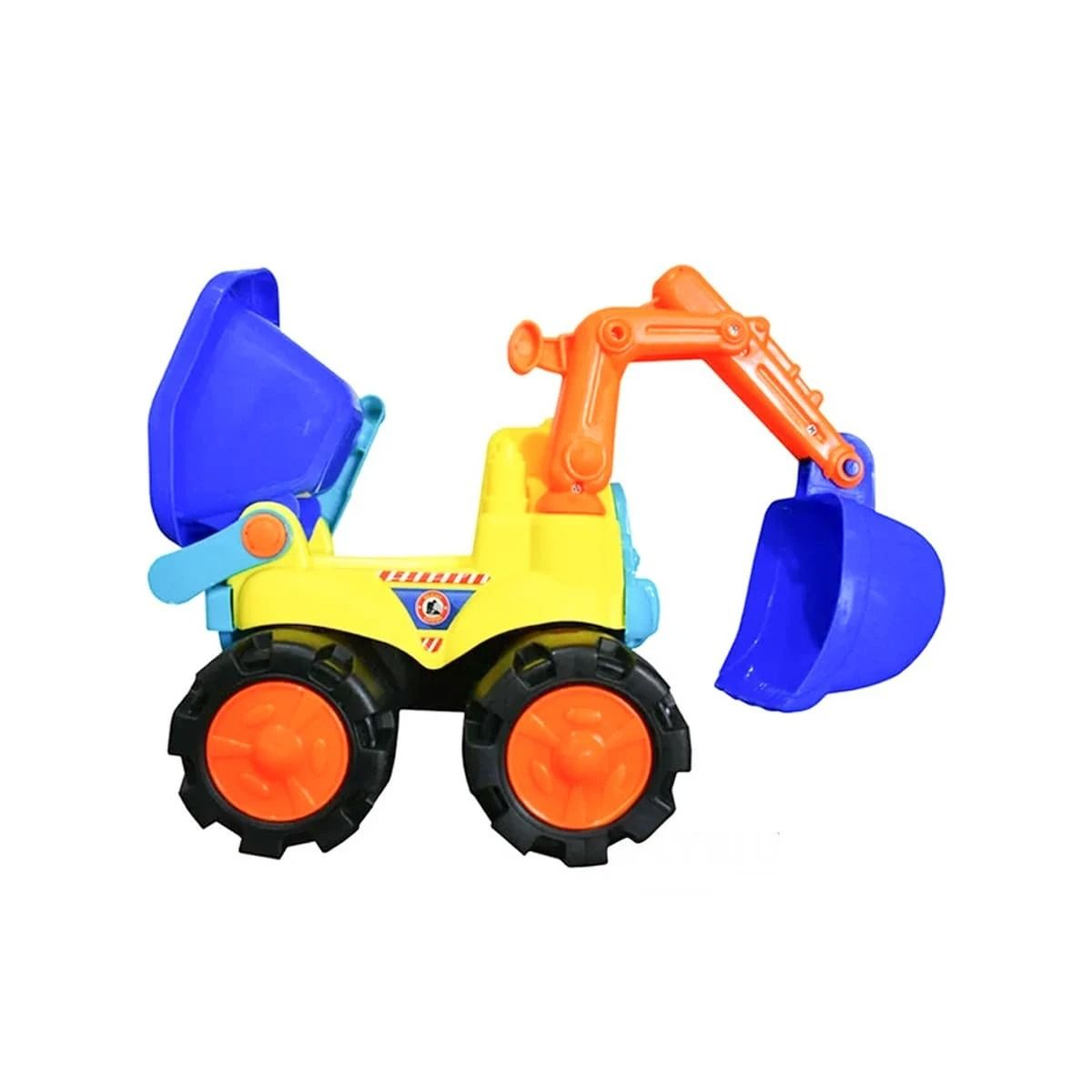 RYBIU IMPORT - Pack2 Camion y Excavadora para Niños Y+Banderitas Adhesivas