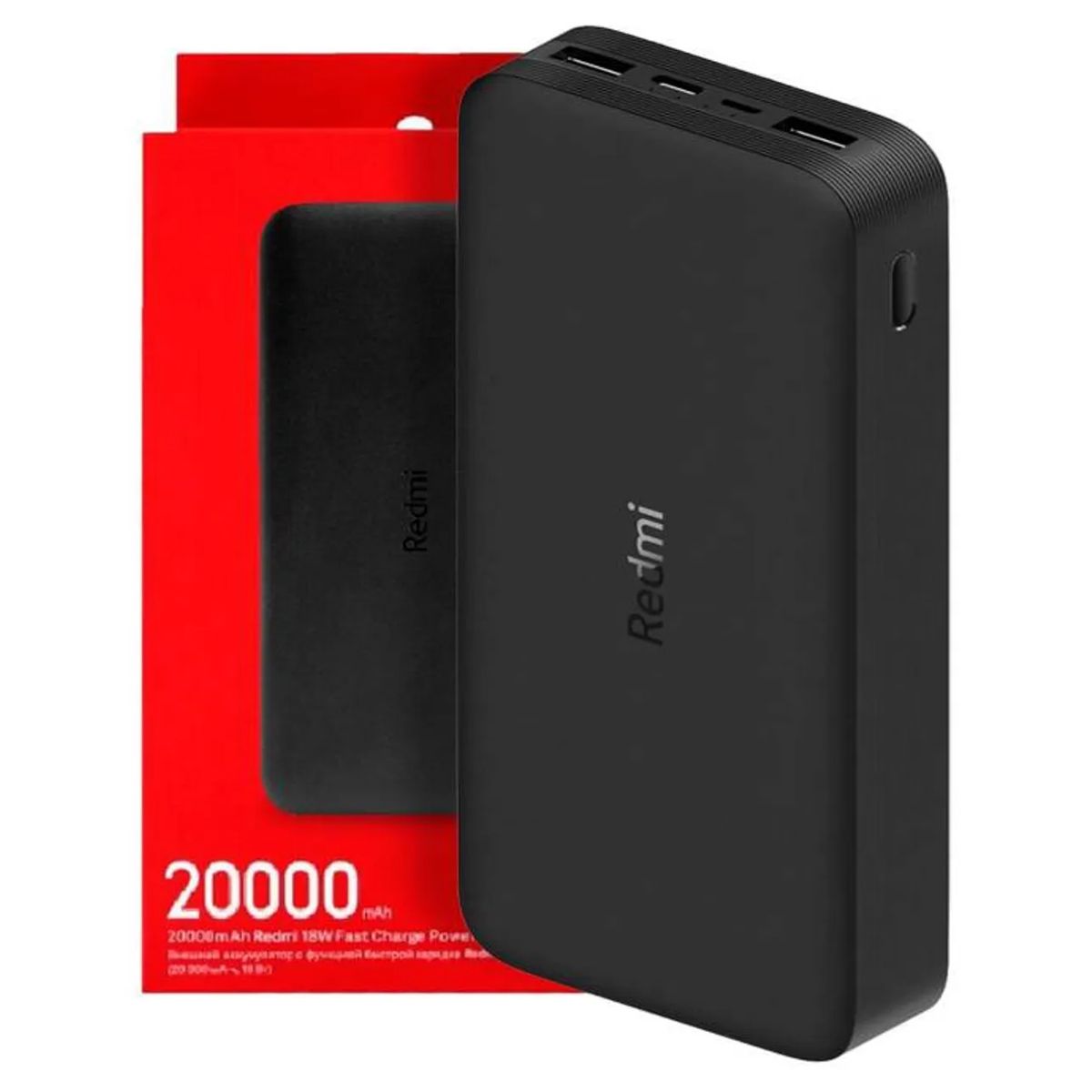 XIAOMI - Xiaomi Redmi Power Bank 20000 mAh 18W Carga Rapida