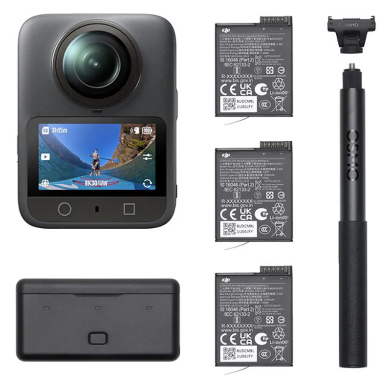 DJI - Cámara de acción DJI Pack Aventura Osmo 360 8K 360°