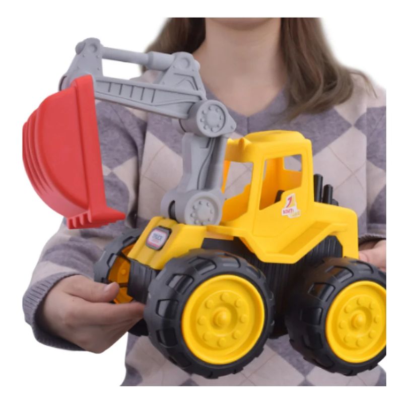 RYBIU IMPORT - Pack2 Juguete de Excavadora 1 Año Amarillo Y+Regalo Agendita