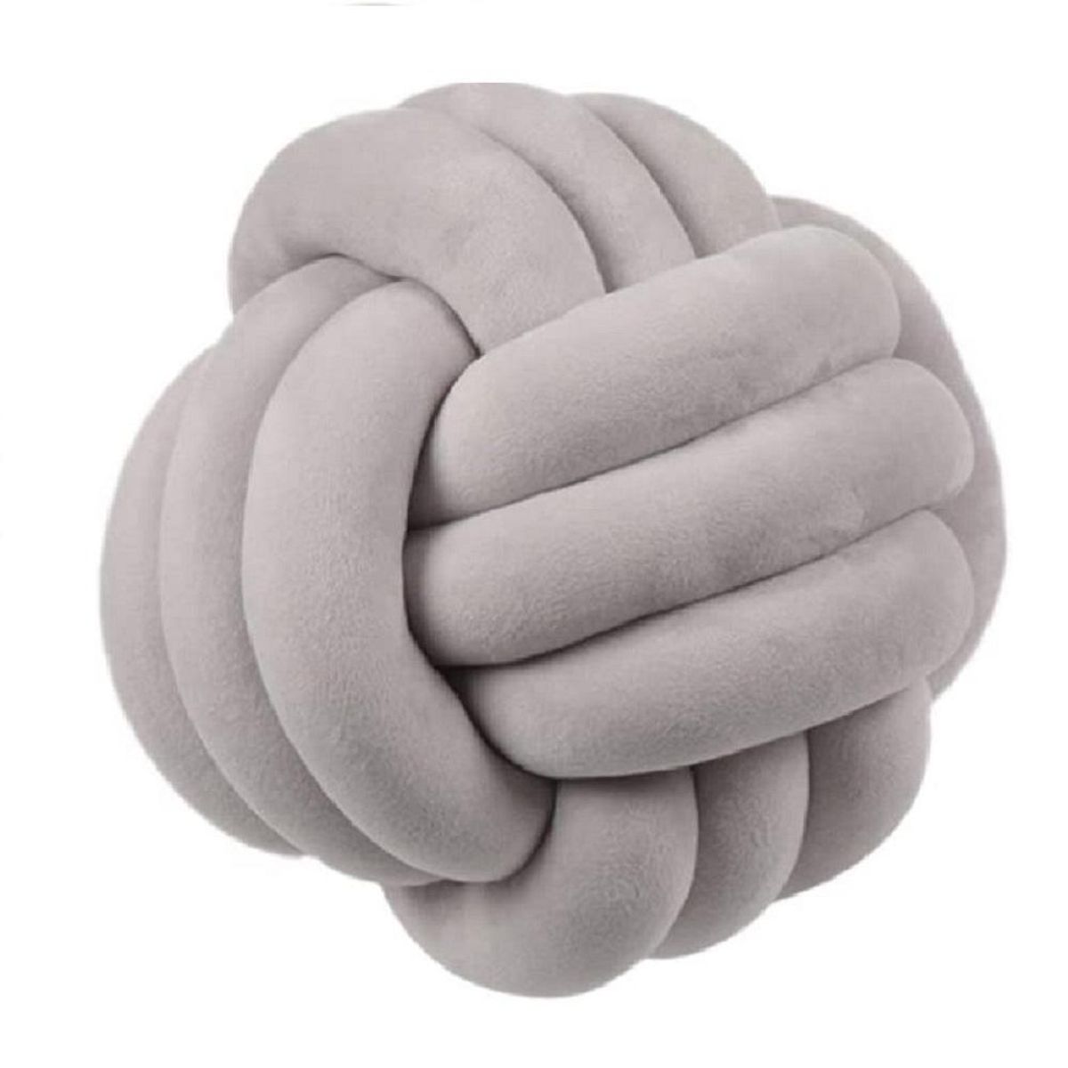 GENERICO - Cojín nudo gris 30 cm