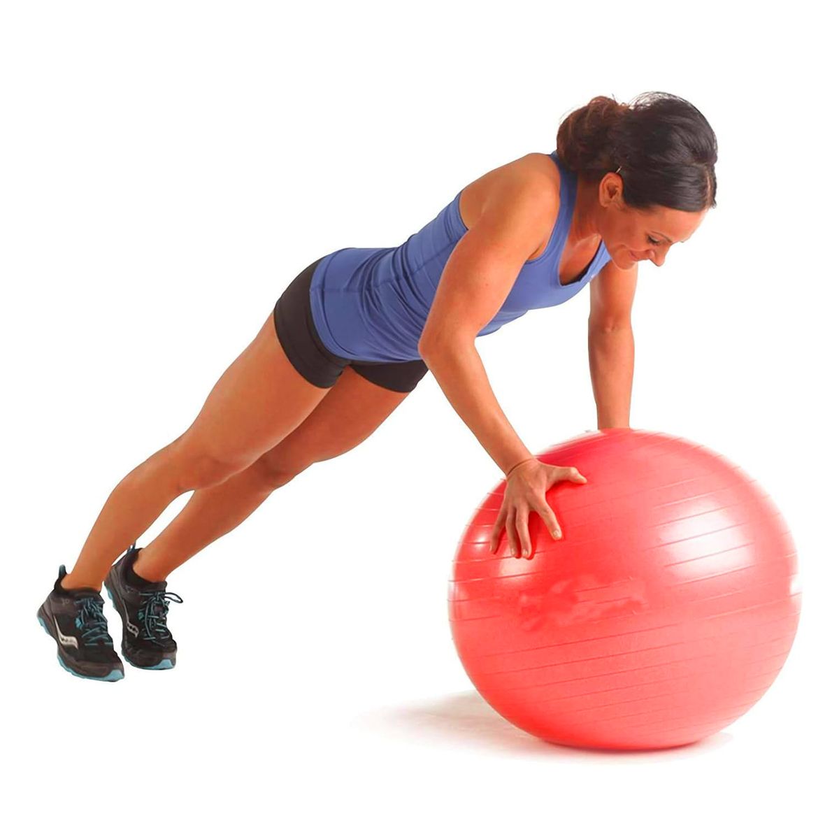 GENERICO - Pack4 Pelota para Yoga de 55cm en Rojo Y+Regalo Agendita