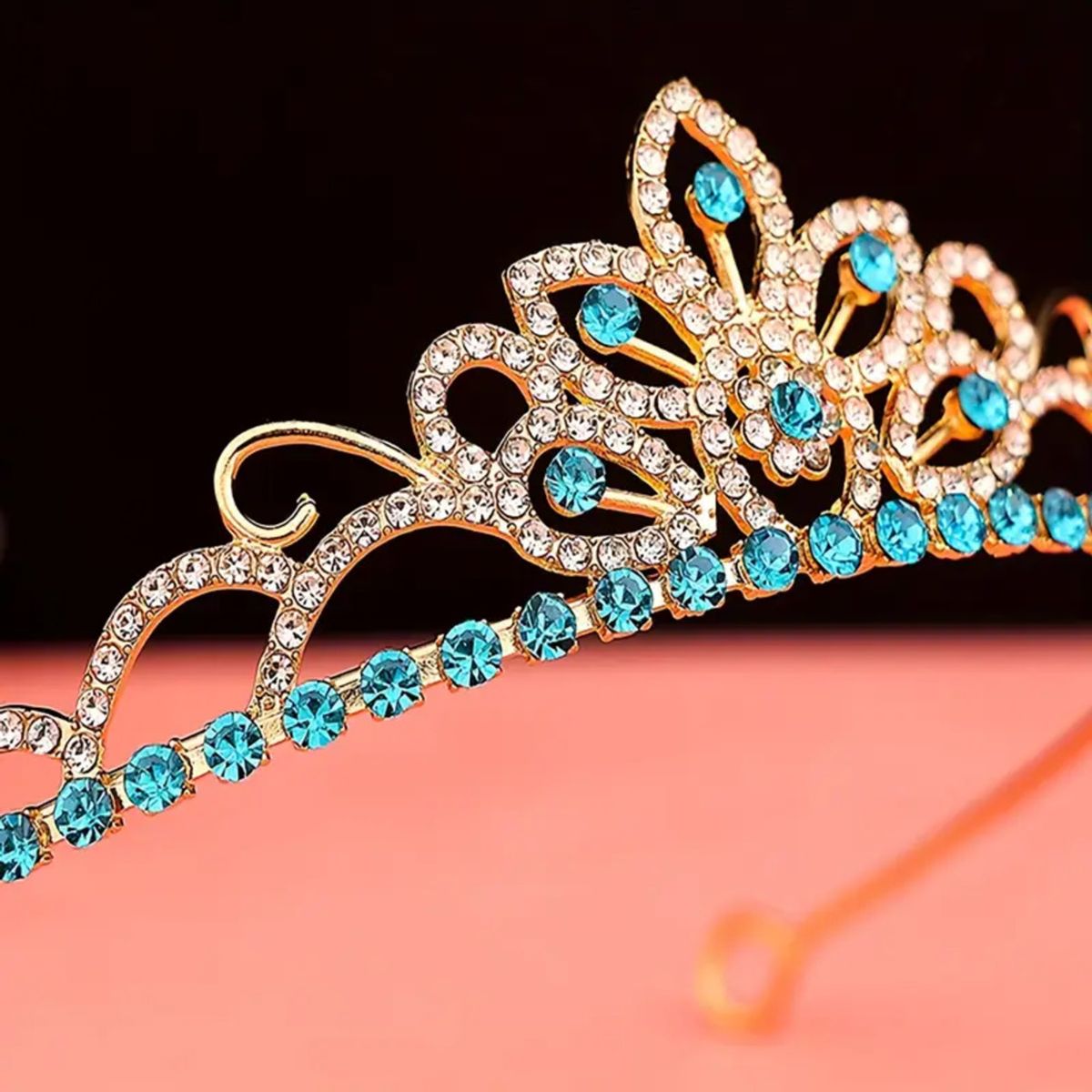 GENERICO - CORONA DE CUMPLEAÑOS COLOR CELESTE