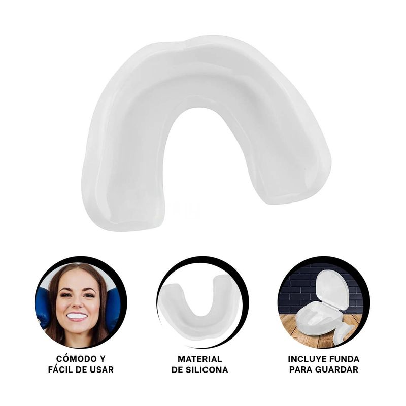 GENERICO - Pack4 Bucal para Ejercicios en Blanco Y+Ligas de Regalo