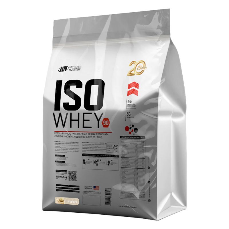 UNIVERSE NUTRITION - ISO WHEY 90 DE 3kg VAINILLA - PROTEÍNA ISOLATADA