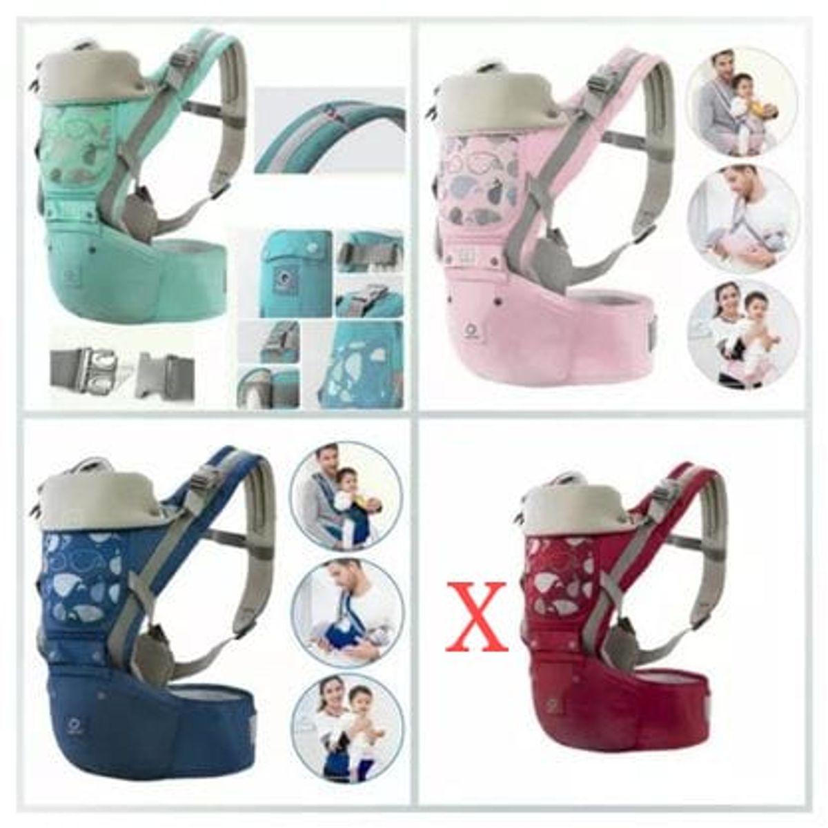 GENERICO - Canguro Ergonómico Ballenita para Bebé