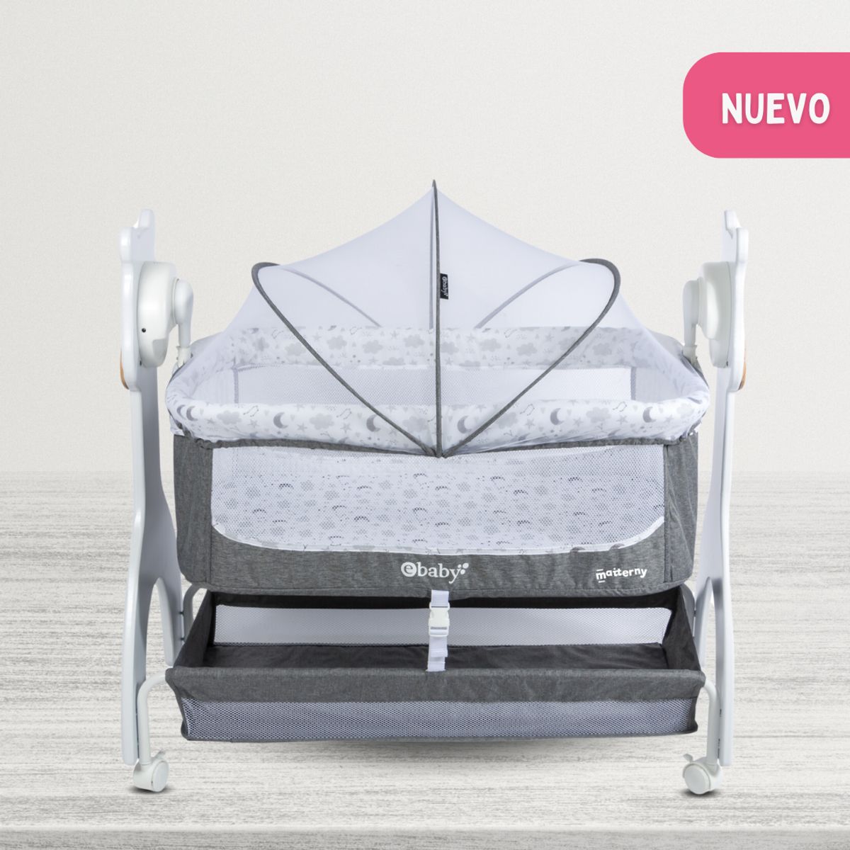 EBABY - Cuna Colecho para Bebe «AURA» Gray