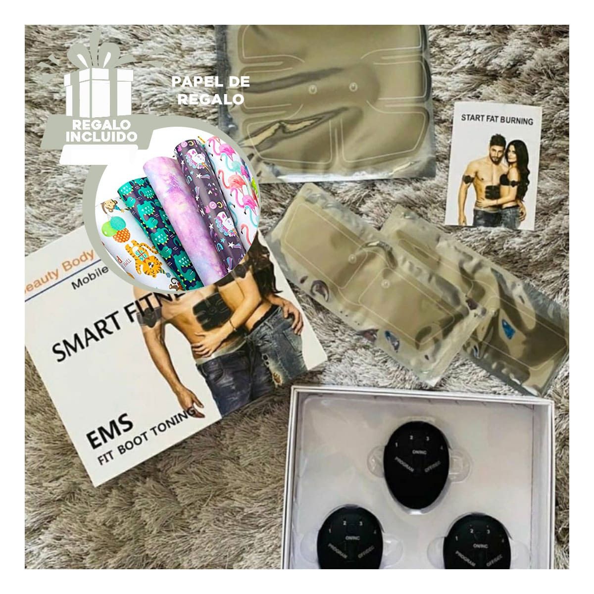 GENERICO - Parche para Aliviar el Dolor en Negro Y+Papel de Regalo