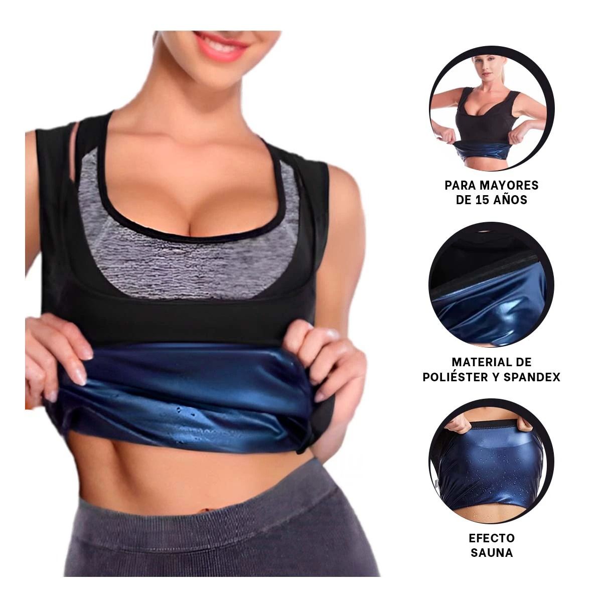 GENERICO - Pack2 Faja Termica para Dama S Negro Y+Ligas de Regalo