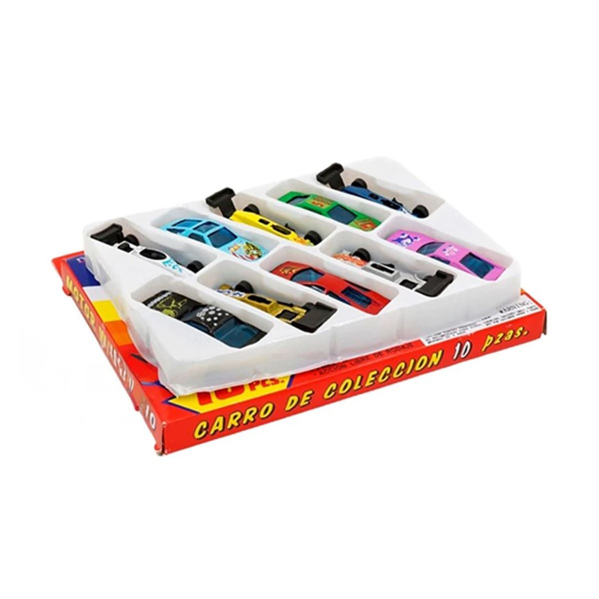 GENERICO - Pack2 Carritos de Metal Pequeños para Niños 10 Piezas