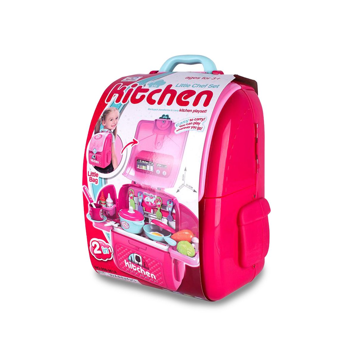 RYBIU IMPORT - Pack2 Set de Cocina con Accesorios en Color Rosado