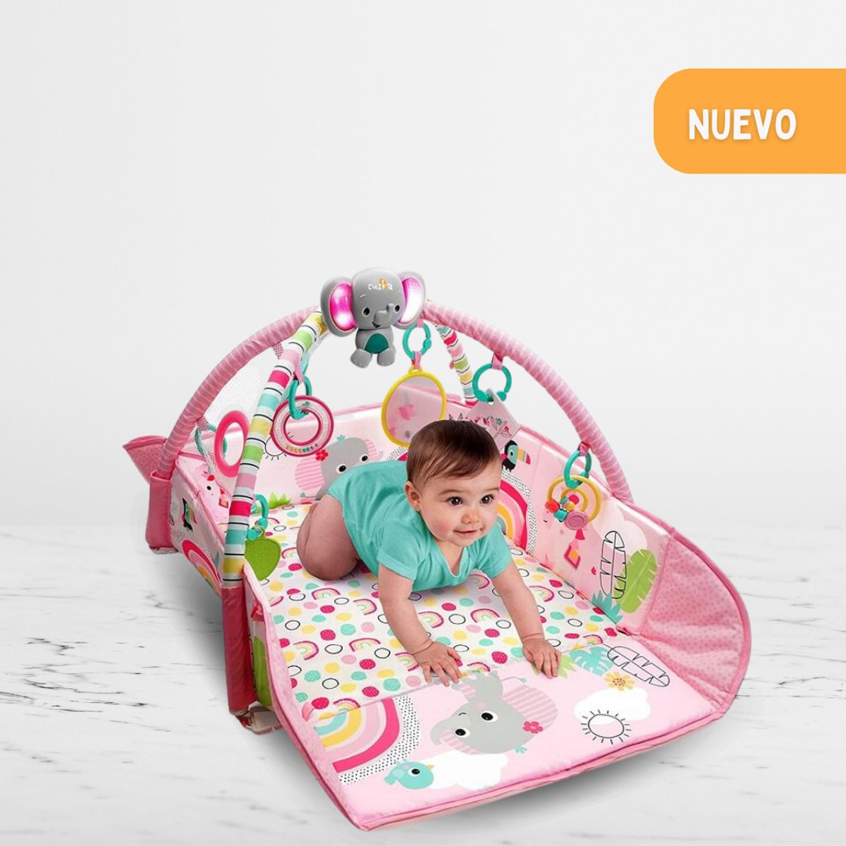 CUZKA - Gimnasio 5 en 1 para Bebé «TU FORMA DE JUGAR A LA PELOTA»
