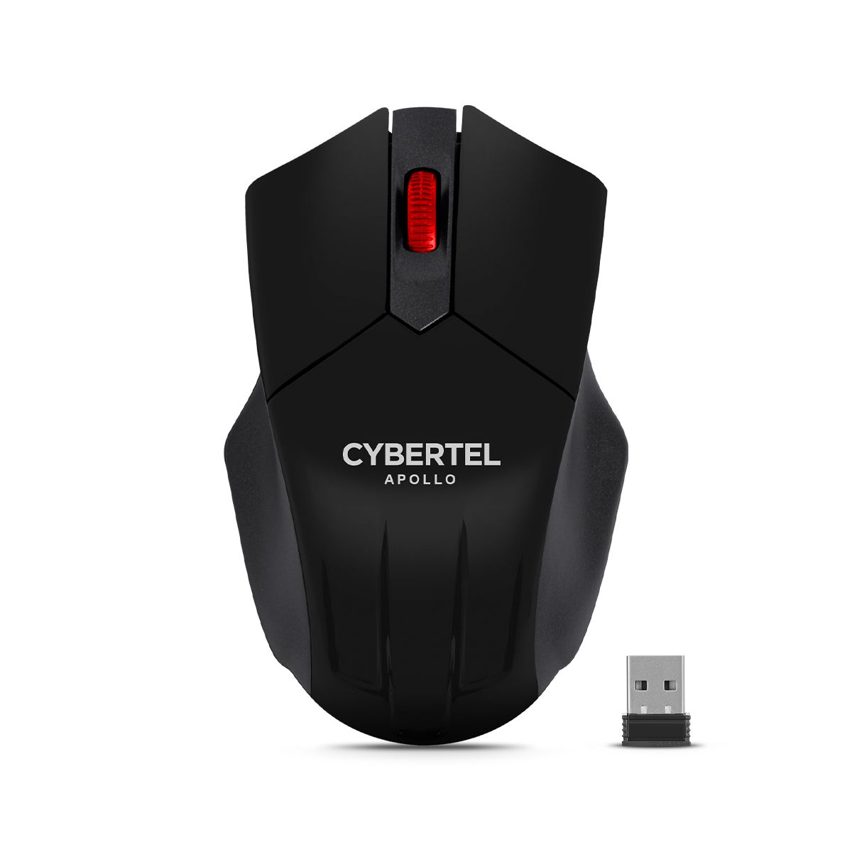 CYBERTEL - Mouse Oficina Inalámbrico 1000DPI Negro Cybertel Apollo CYB M303