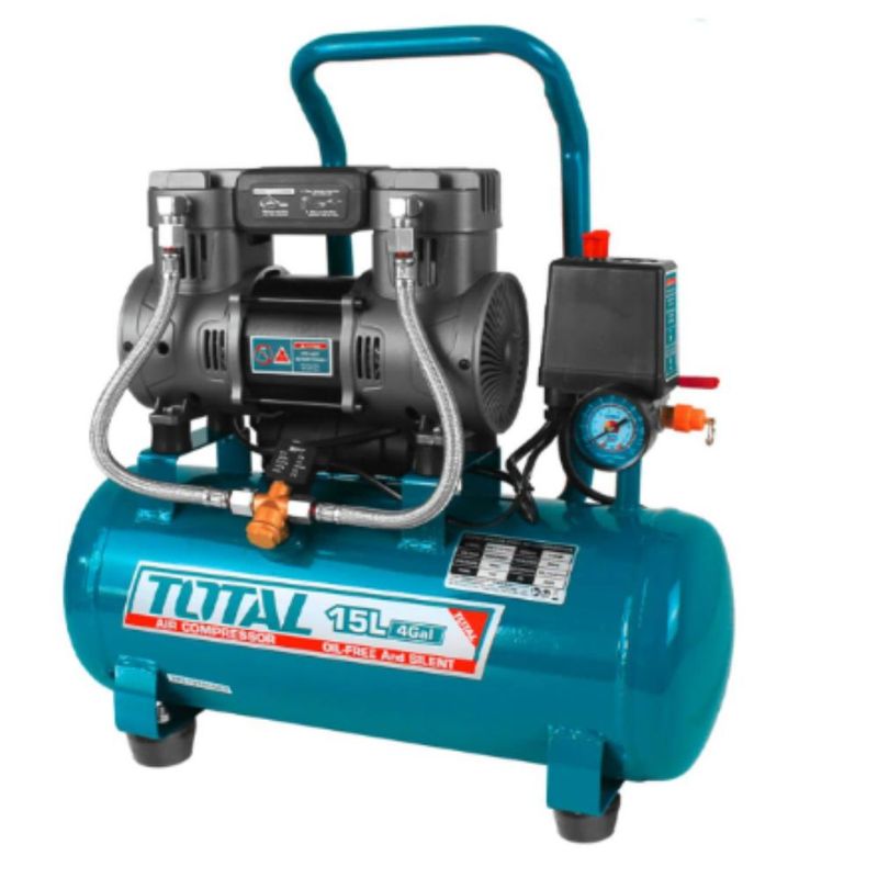 TOTAL TOOLS - Compresora Oil Free Silenciosa 15L 1 5HP TOTAL