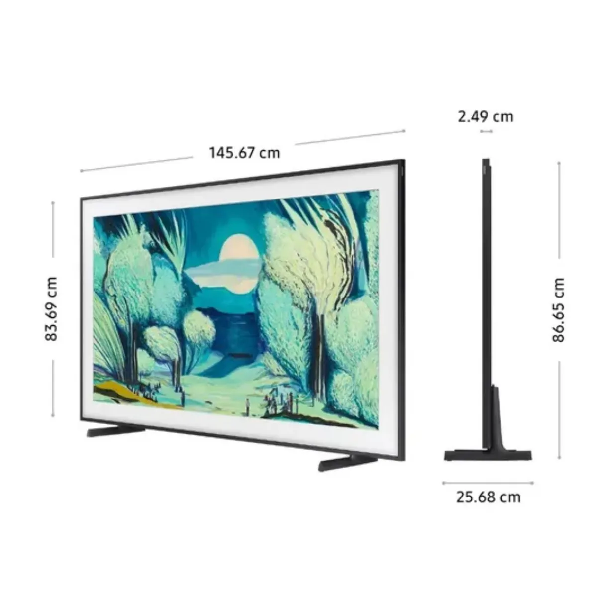 SAMSUNG - Televisor Samsung The Frame 65 Qled 4k Vision AI Smart TV QN65LS03F + Soundbar HW-B400F