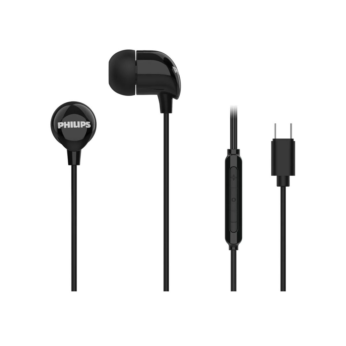 PHILIPS - Audìfono Philips TAE2146 con cable USB-C negro