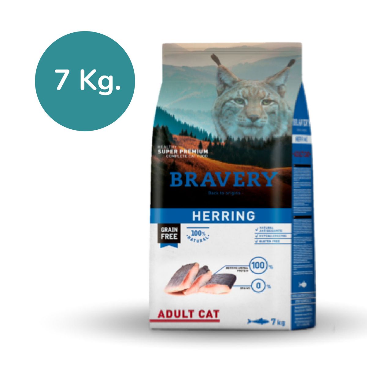 BRAVERY - Bravery Herring Cat  Adulto 7kg