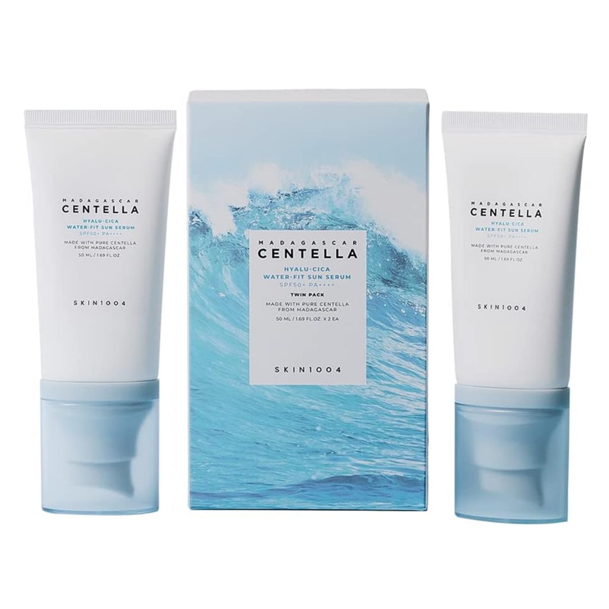 SKIN1004 - SKIN1004 Madagascar Centella Hyalu-Cica Water-Fit Sun Serum Twin Pack