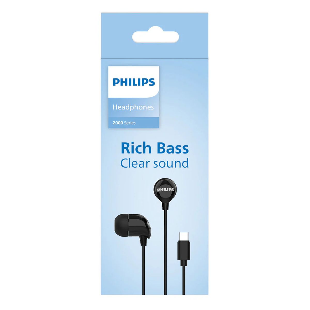 PHILIPS - Audífono In-Ear con micrófono Philips TAE2146 con conexión USB Tipo C