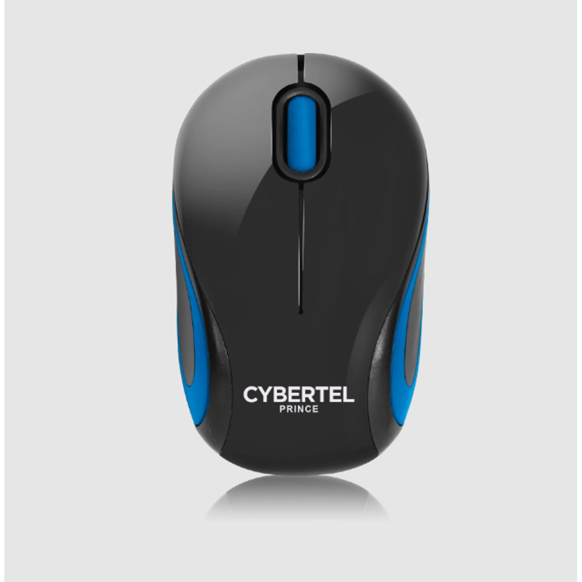 CYBERTEL - Mouse Oficina Inalámbrico1000DPI Negro y Azul Cybertel Prince CYB M300