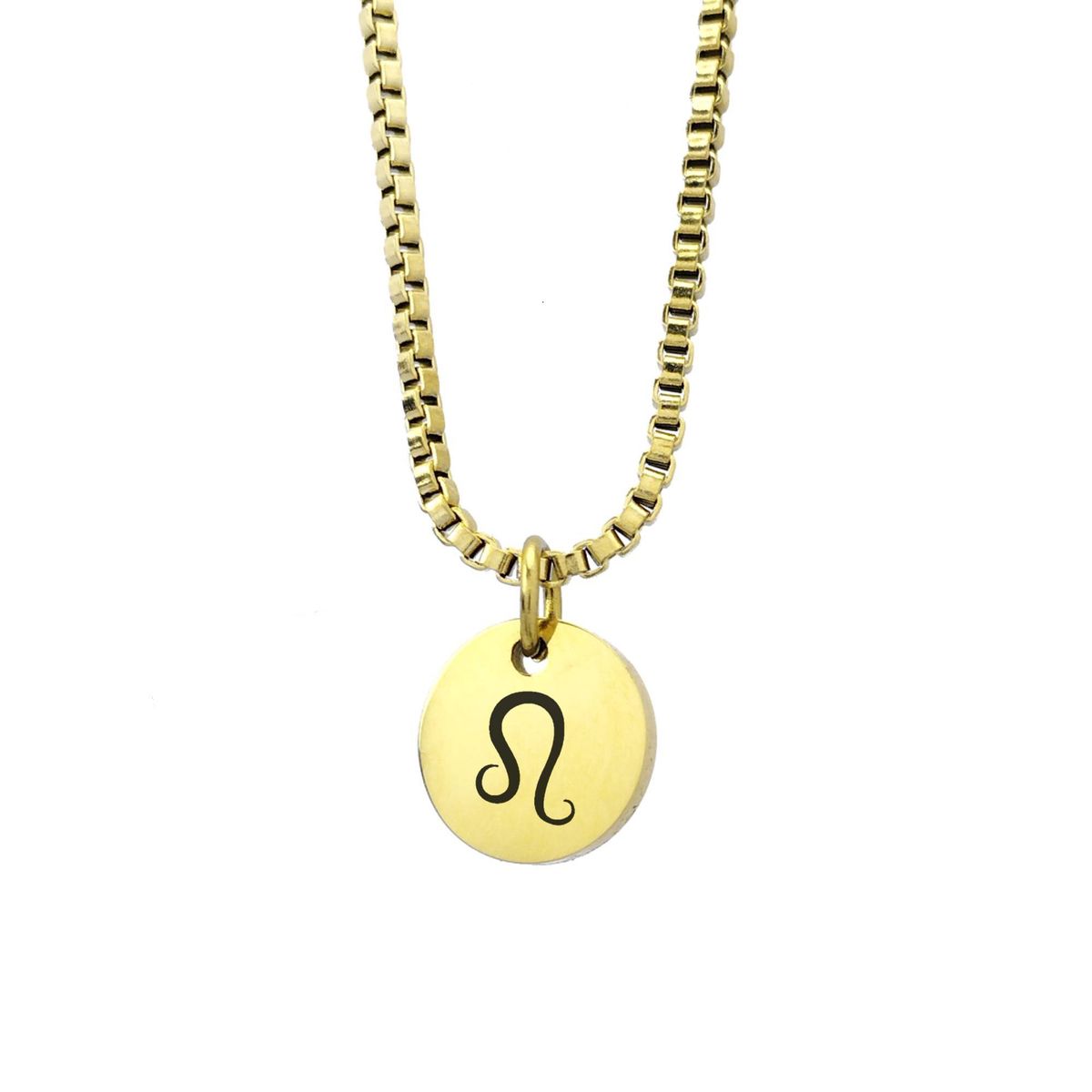 GENERICO - Collar Signo Leo Dorado Enchapado en Oro 18k para mujer