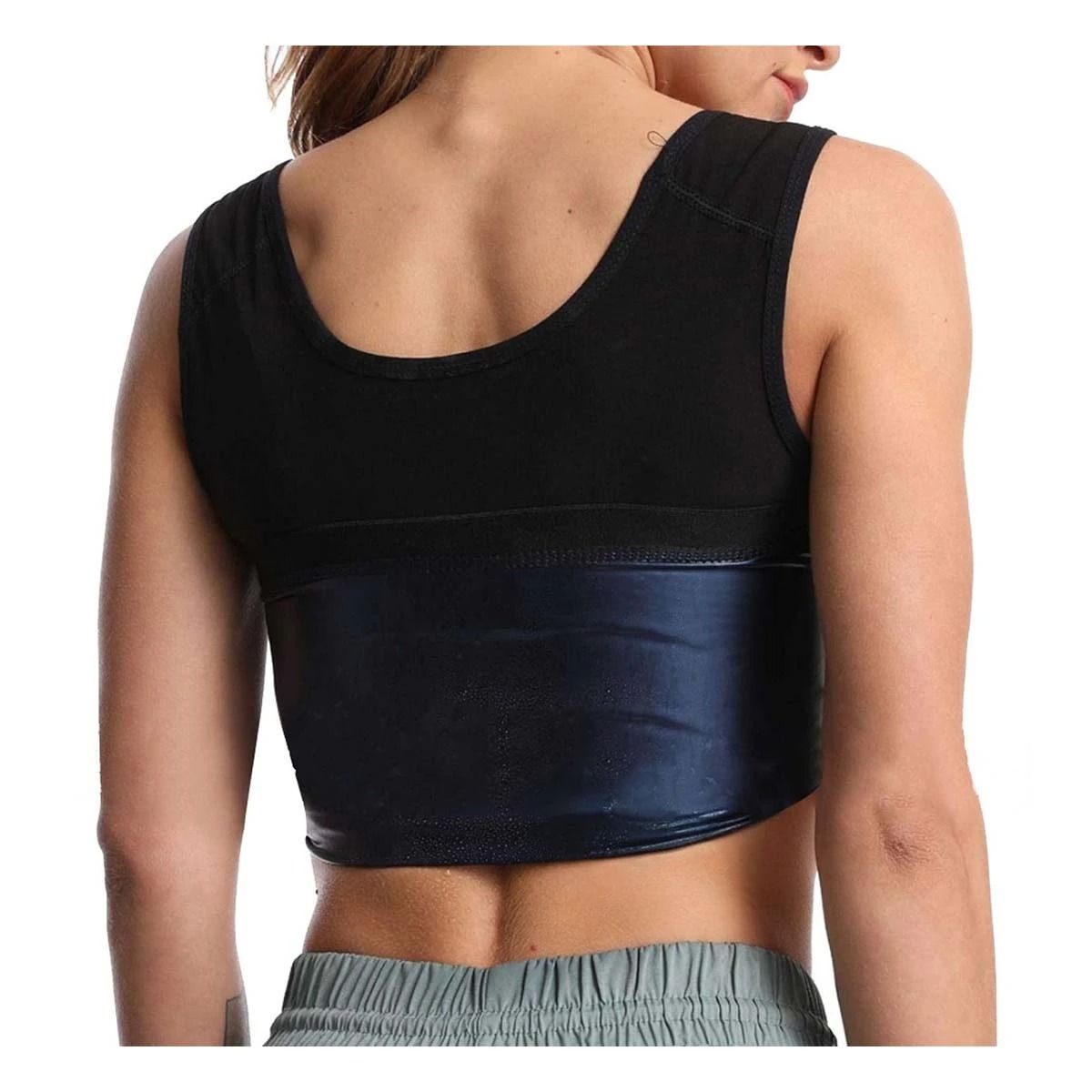 GENERICO - Corset Termico Sport para Dama S Negro Y+Post-it Adhesivos
