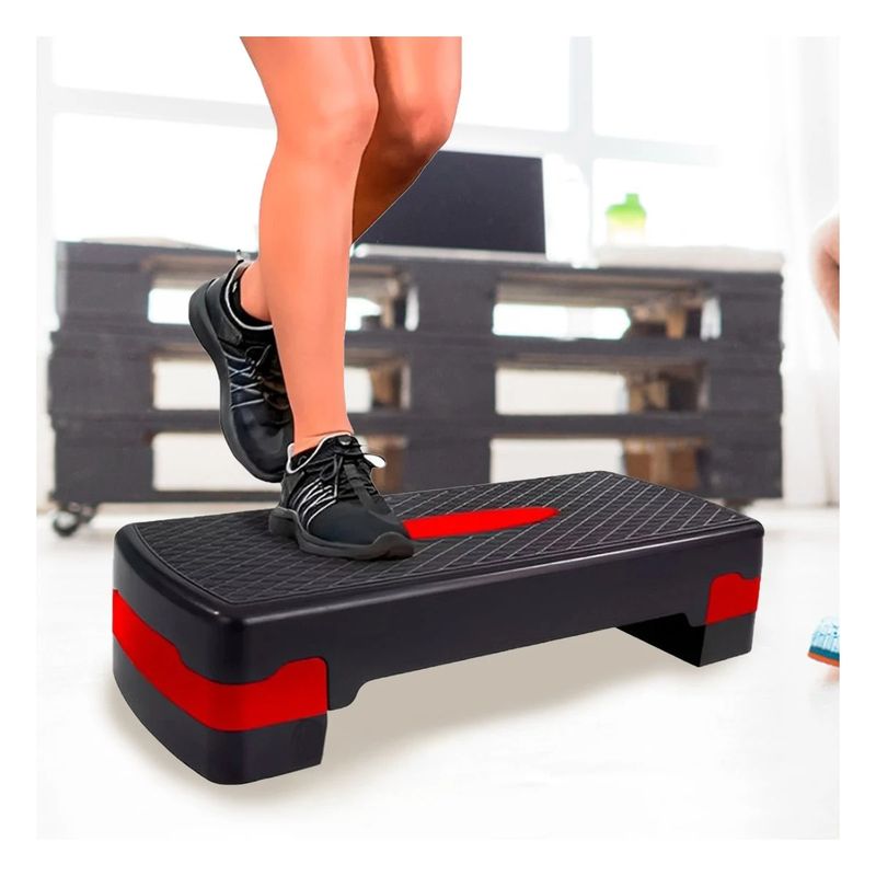 GENERICO - Pack4 Step Moderno Fit de Color Rojo Y+Regalo Stickers