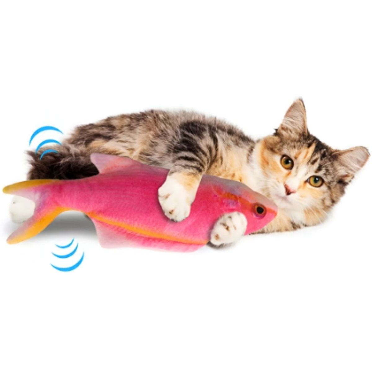 GENERICO - Pescado Electrónico con Sensor Movimiento para Gato MODELO 2