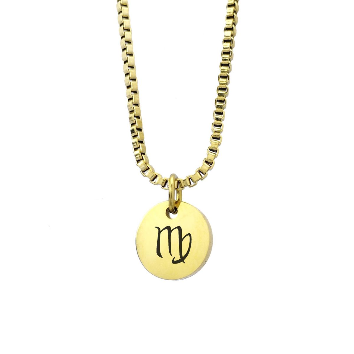GENERICO - Collar Signo Virgo Dorado Enchapado en Oro 18k para mujer