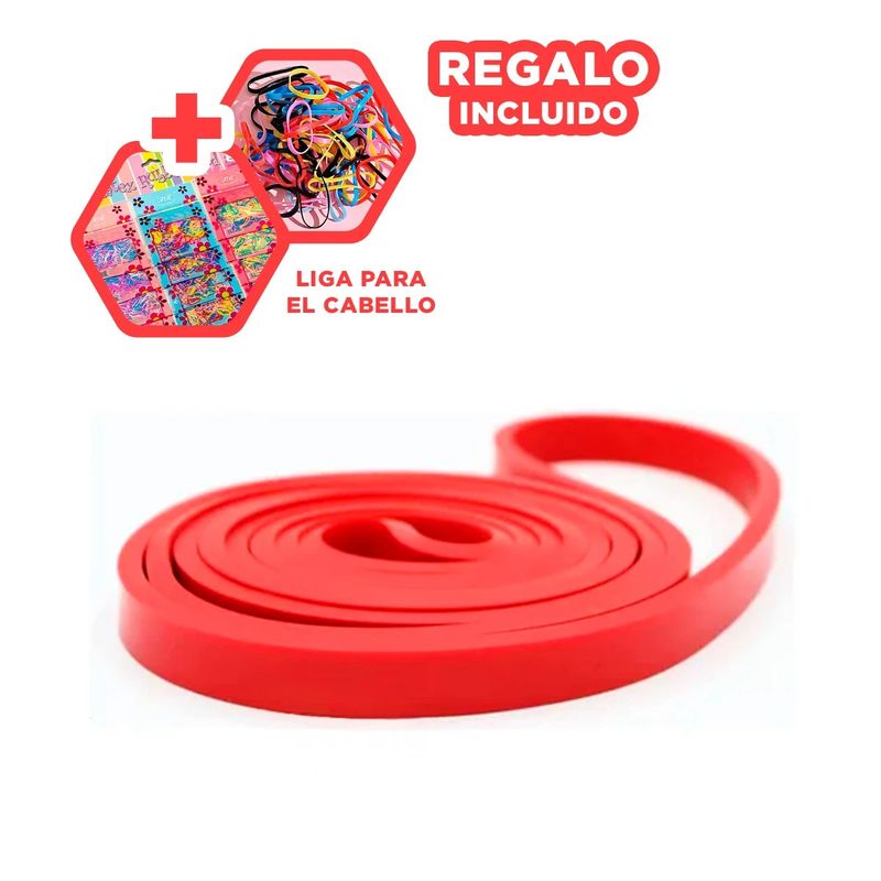 GENERICO - Pack6 Liga para Deportes 7 a 16kg Rojo Y+Ligas de Regalo